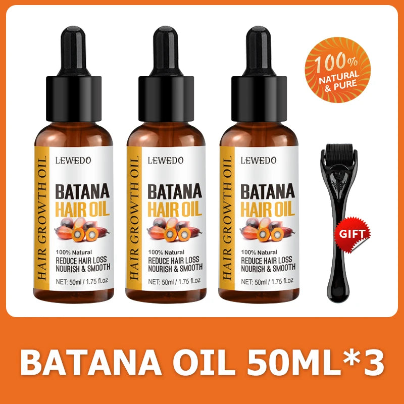 Óleo de Batana Lewedo Naturals – Crescimento Acelerado do Cabelo para Homens e Mulheres – Óleo de Batana Puro – Nutrição e Brilho – Cuidado Capilar Saudável – Combate à Queda
