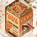 Mr. Paper 6Pcs/bag miniature store series folding scenic stickers visual stacking stickers stationery for DIY Journal, Scrapbook