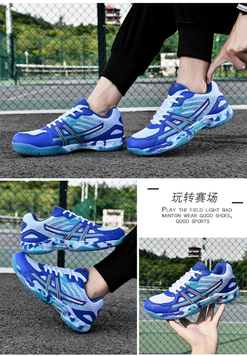 Badminton Shoes For Men And Women Lightweight Breathable Non-Slip Wear-Resistant Table Tennis Indoor Tennis Sports Shoes