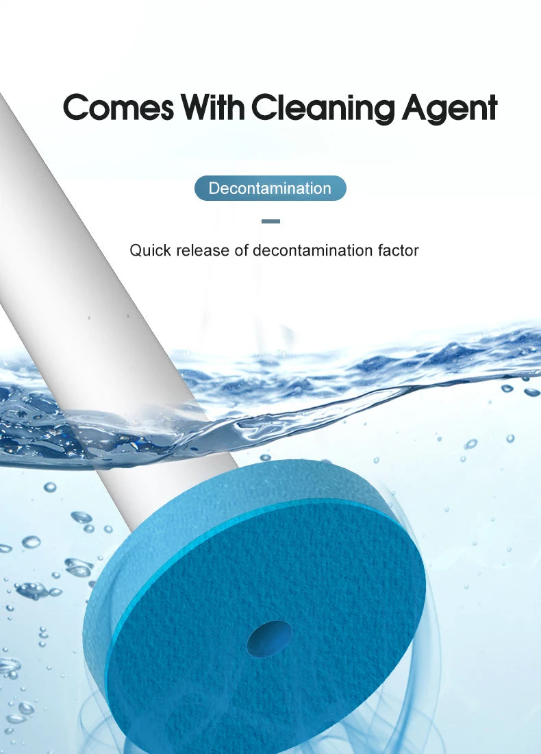 IZEFS Disposable Toilet Brush With Cleaning Liquid Wall-Mounted Cleaning Tool For Bathroom Replacement Brush Head Wc Accessories