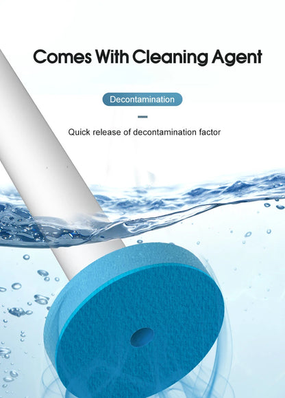 IZEFS Disposable Toilet Brush With Cleaning Liquid Wall-Mounted Cleaning Tool For Bathroom Replacement Brush Head Wc Accessories