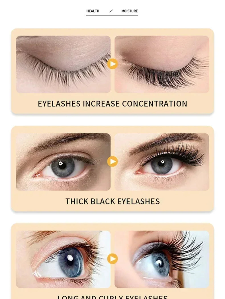 Fast Eyelash Growth Serum Natural Eyelash Eyebrow Enhancer Longer Fuller Thicker Lashes Nourish Treatment Eye Beauty Care Makeup