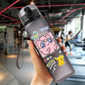 Anime Pokemon Portable Plastic Water Bottle 560ML Ash Ketchum Pikachu High Capacity Insulation Outdoor Water Cup for Kids Gift