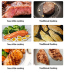 Wancle Vacuum Sous Vide Cooker IPX7 Waterproof Heater Immersion Circulator Slow Cooker with Digital Display Reservation Function