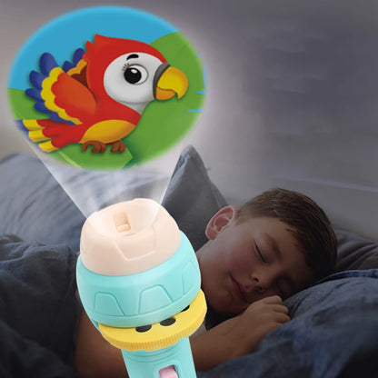 Linterna Proyector Lámpara Antorcha Juguete Lindo Dibujos Animados Creativo Juguete Lámpara Antorcha Linterna Proyector Juguete Libro De Cuentos Para Dormir Para Bebés