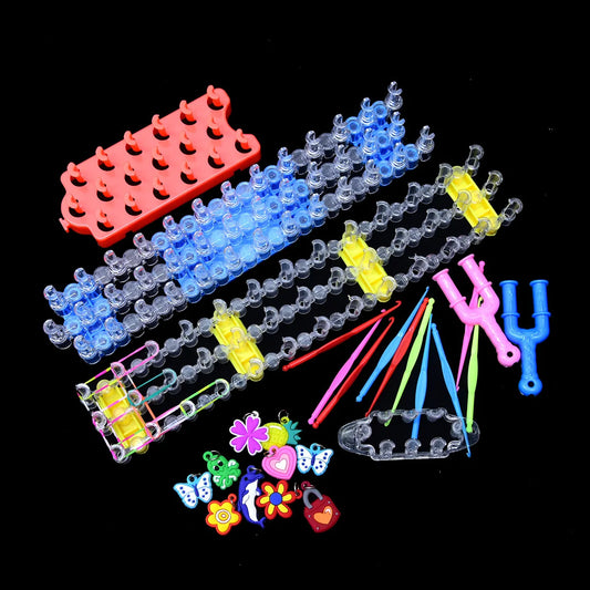 Pulsera de gomas elásticas con encaje tejido, juguetes de tejido DIY, regalo, nuevo 