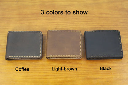 Luxury Handmade 100% Genuine Leather Men Wallet Purse Short Money Clip with Coin Pocket Male Money Bag Multi-Card Wallet Vintage