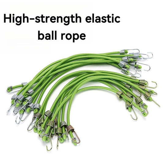 5/10PCS Elastic Luggage Strap with Fixed Socket Small Hook 4mm Latex Mini Rope for Camping Fixed Elastic Cord Accessory