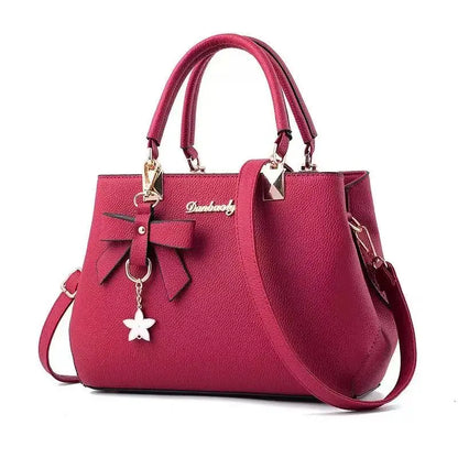 New Korean version trendy autumn and winter bow women's bag portable shoulder bag messenger bag killer bag mother bag large capa