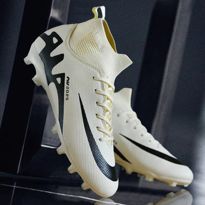 New Outdoor Men Soccer Shoes Adult Kids Long Spikes Football Boots Training Sport Footwear Sneakers Non Slip Training Unisex