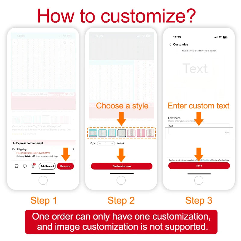 Personalized School Stickers Custom Name Labels for Kids Bottles & Pens & Cups- Waterproof Removable Durable Stationery Decals