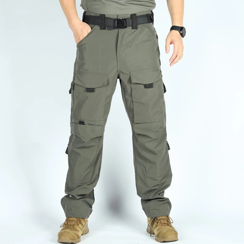 Men's Urban Ops Tactical Cargo Pants Work Casual Water Resistant Hiking Climbing Pants for Men Combat Trousers Army Combat Pants