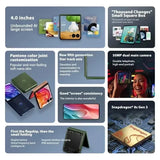 Motorola Moto Razr 50 Ultra 5G Foldable Phone Flip 6.9inch pOLED Display Snapdragon 8s Gen3 Wireless Charging Taiwan Version