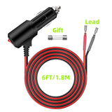 2FT/6FT/12FT 12V Car Cigar Lighter Socket Plug Connector Extension Cord Power Adapter On Off Switch Universal Charger Adapter