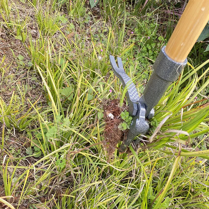 Gardening Tool Iron Weed Puller Tool Claw Weeder Root Remover Outdoor Garden Portable Weed Puller Removable With Foot Pedal