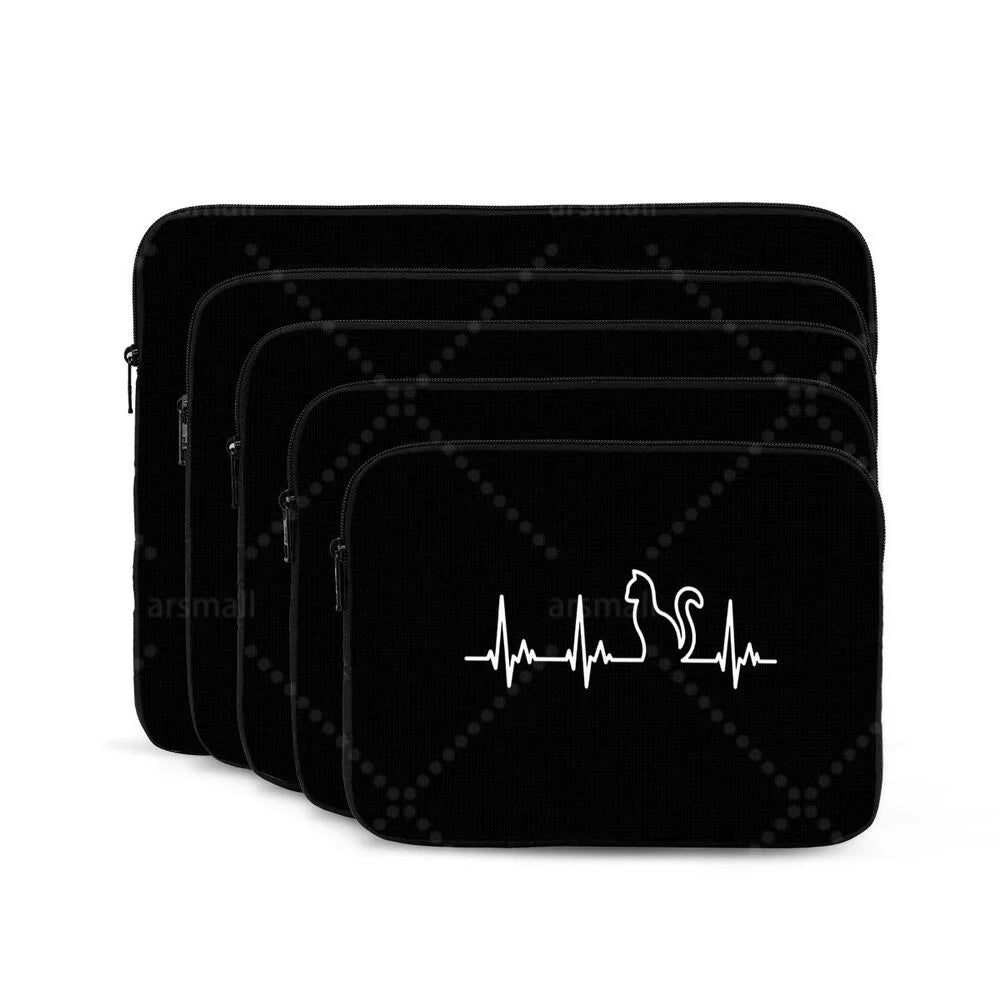 Black Cat Laptop Bag Tablet Notebook Case For Hp Dell Lenovo Computer For Macbook Air Pro Retina 10-17 Sleeve