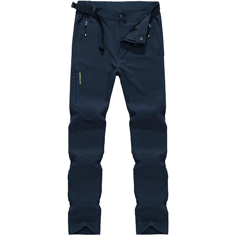 LNGXO Hiking Pants Men Quick Dry Trekking Camping Climbing Running Outdoor Rain Pants Stretch Breathable Elasticity Trousers Men