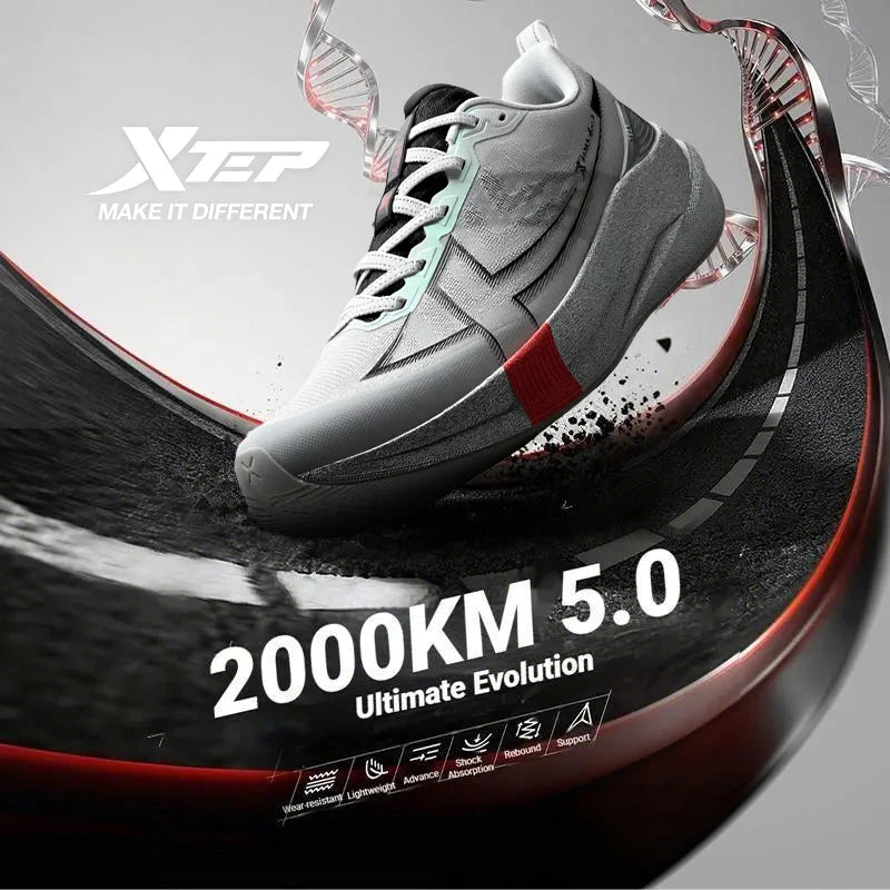 Xtep 2000km 3.0 Running Shoes For Men 2025 Spring Sneakers Cushioning Training Jogging Wear-Resistant Lightweight 875119110032
