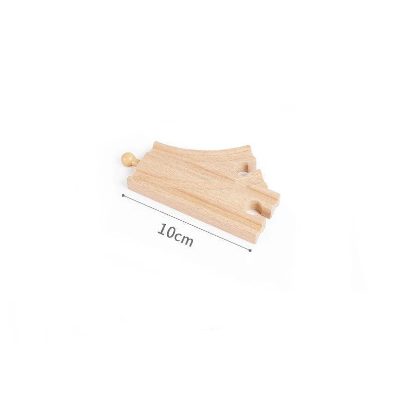 Wooden Train Track Toys Railway Rails Accessories Fit Thomas Train Road Connector Bridge Wood Railway Children Boy Christmas Gift