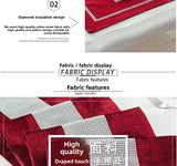 Heat Resistant Dining Table Mat Diamond Embedded Anti Slip Western Dining Pad Cushion Home Use Tablecloth Accessories