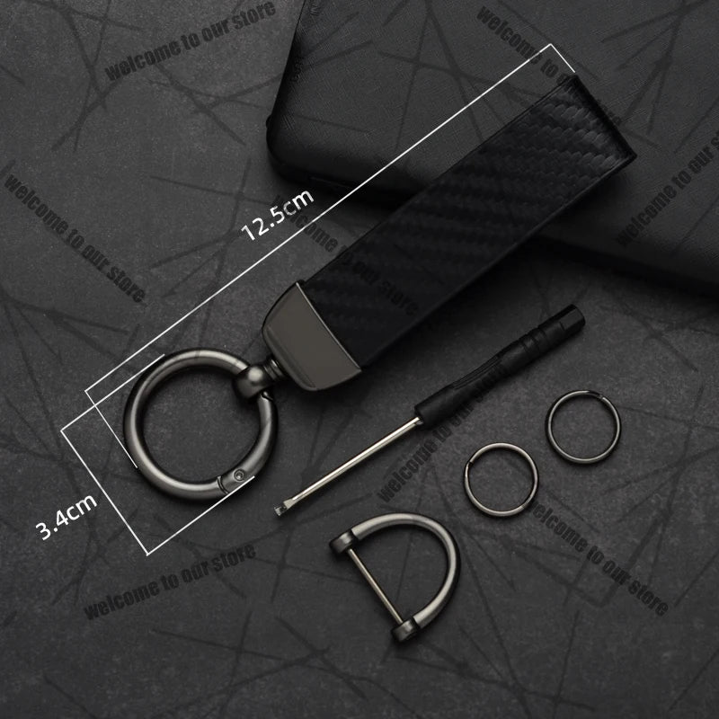 Car Keychain For PUMA ST Cougar Wolf MK3 MK4 MK5 MK6 Logo Carbon Fiber Leather Zinc Alloy Emblem Key Chain Accessories