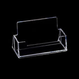 Clear Business Card Holder Organizer Office Desk Display Stand Memo Counter Accessories Tabletop Business Card Holder Storage