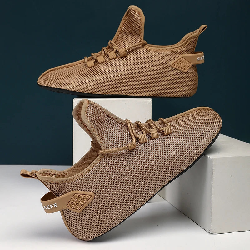 MAEDEF Mens Casual Shoes High Quality Lightweight Running Shoes Man Sneakers Lace Up Flats Shoes Male Outdoor Sports Tennis Shoe