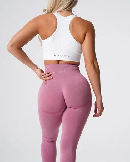 Nvgtn salpicado sem costura elastano leggings mulheres calças de treino macio roupas de fitness calças de yoga cintura alta ginásio wear