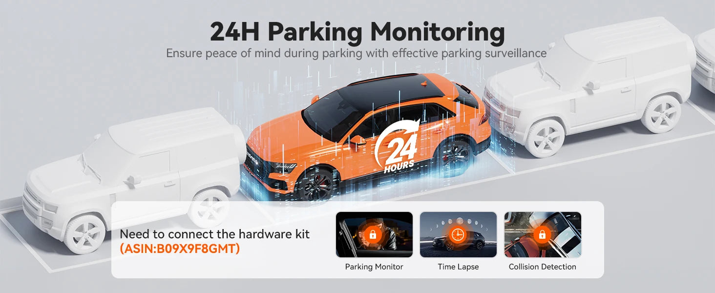 WOLFBOX G850 PRO 4K WiFi Mirror Dash Cam with ADAS and BSD 5.8GHz WiFi Voice Control Car DVR Rearview Mirror 12inch