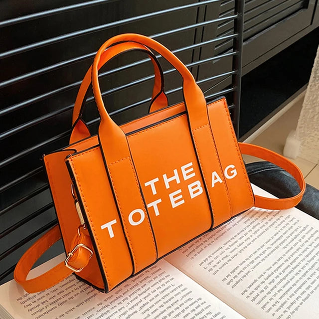 PU Leather Tote Bag for Women, Fashion Handbag, Top Handle Bag, Casual Crossbody Bag, Simple Shoulder Bag 