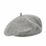 Fashion Warm Winter Wool Berets Hat Retro Solid Color French Artist Hat All Matched Elegant Plain Cap Lady