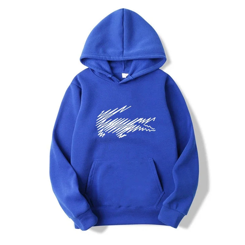 Men's and Women's Hoodie Sweatshirt Fashion Print Black Gray Pink Hooded Hip Hop Wool Hoodie Men's Brand Hoodie Street Clothing