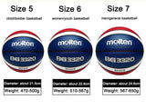 Molten Basketball Balls Official Size 7/6/5 PU Material Indoor Outdoor Street Match Training Game Men Women Child basketbol topu