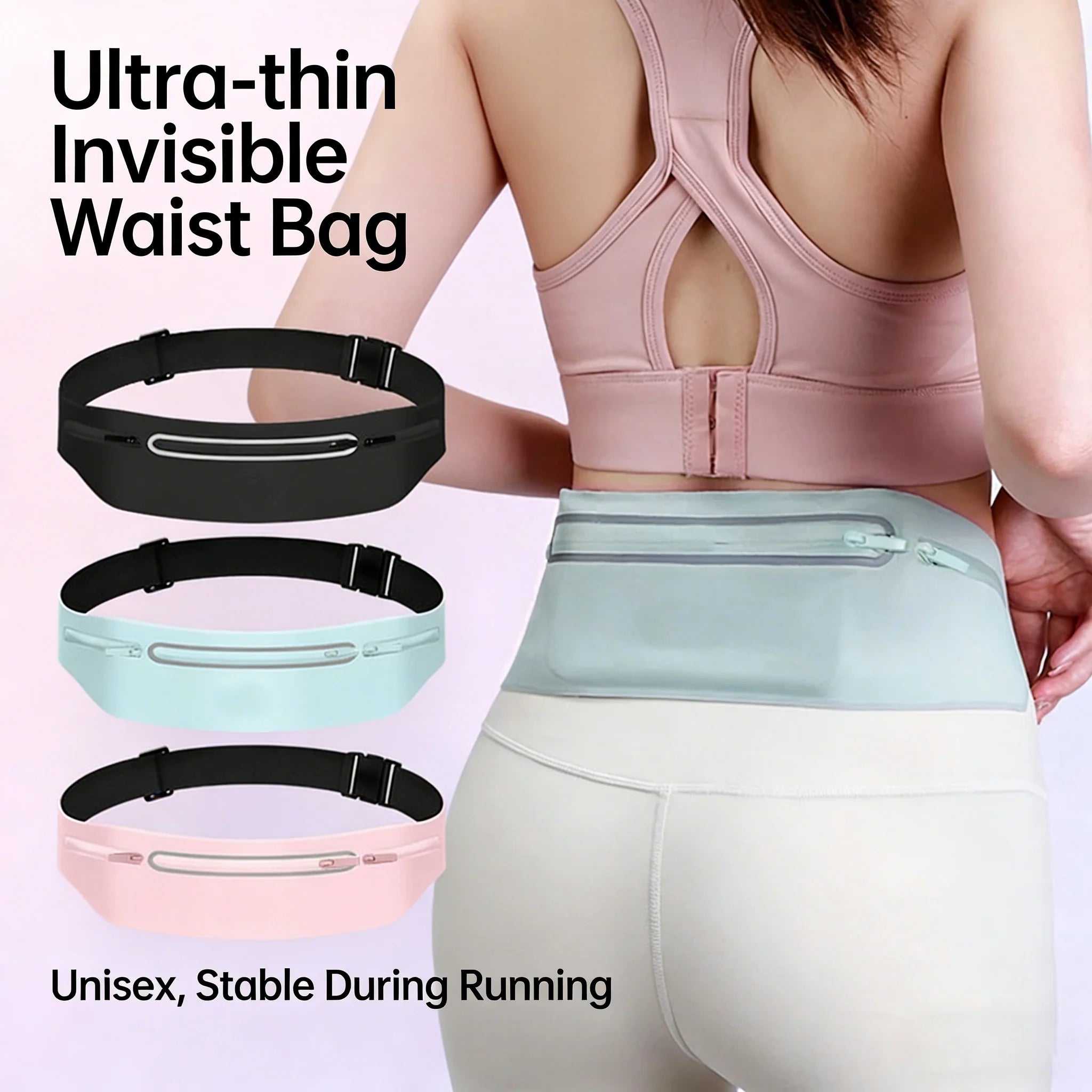 Waist Running Bag Sports Fanny Pack Women Men Belt Bag Waterproof Gym Bag Phone Pouch Running Accessories