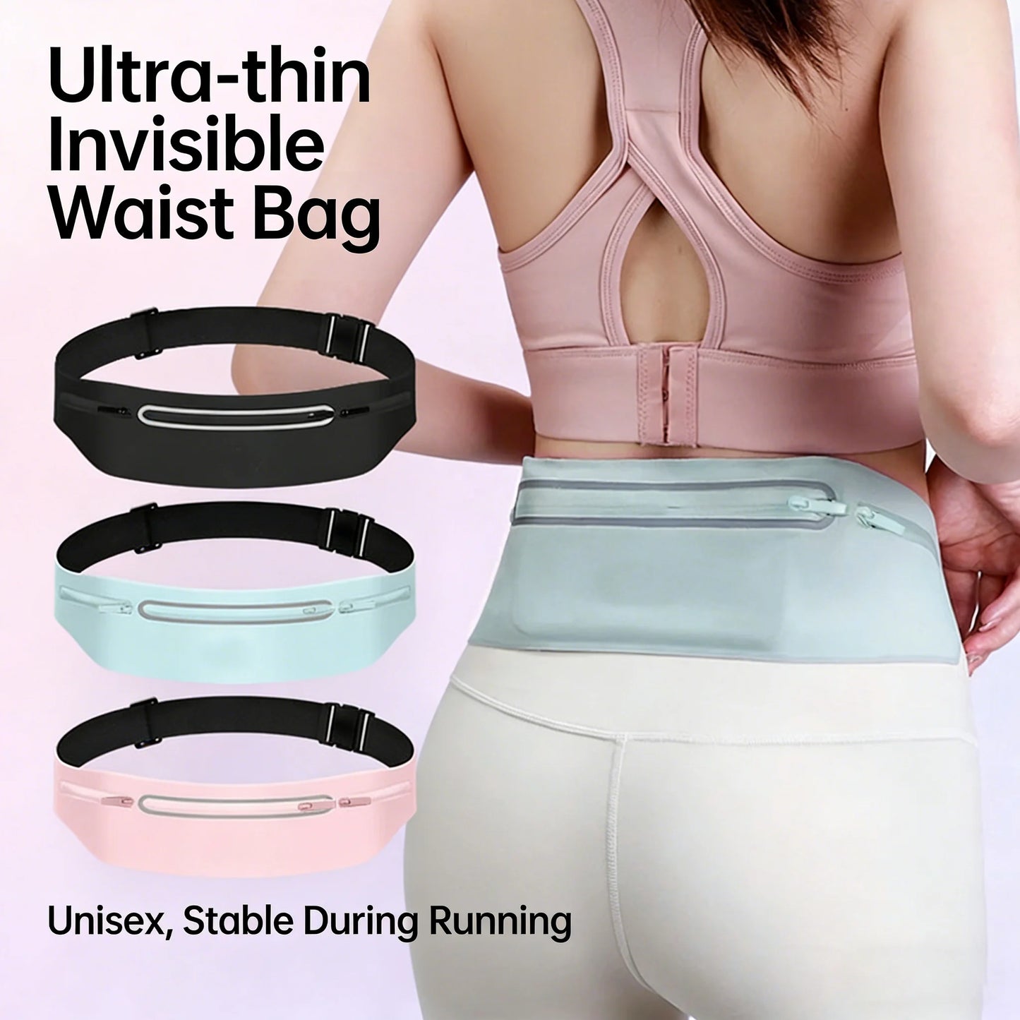 Waist Running Bag Sports Fanny Pack Women Men Belt Bag Waterproof Gym Bag Phone Pouch Running Accessories