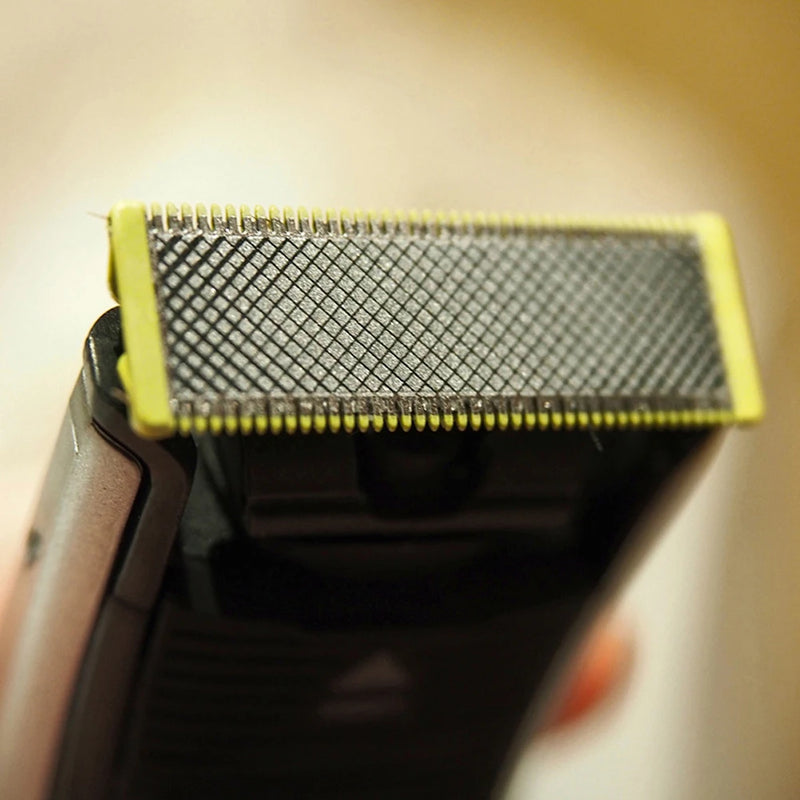 Shaver Replacement Blades ＆ Nose Hair Trimmer Replacement Heads for Philips OneBlade One Blade Pro Hybrid Electric Shaver Blades