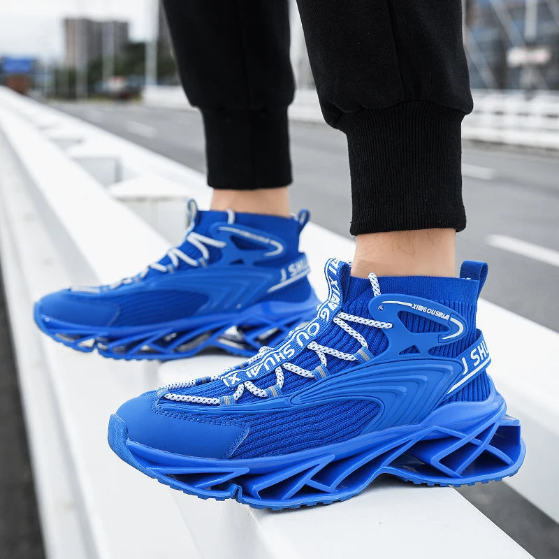 Mens Sneakers Flat Comfortable Fashion Tennis Sports Running Shock-absorbing Gym Male Casual Sports Shoes for Man