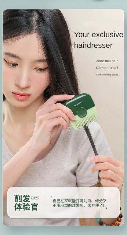 2 In 1 Baby HairCut And Hairdressing Comb Trim Bangs And Broken Hair Bangs Trimmer Manual Portable Children's Hair Clipper