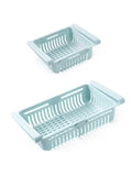 Multi Functional Refrigerator Storage Basket, Retractable Refrigerator Partition Storage Rack, Kitchen Drain
