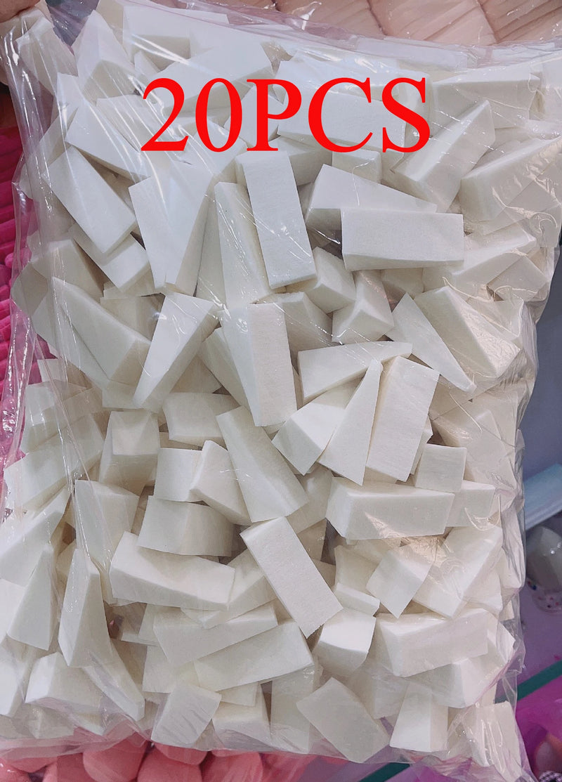 Soft Sponge Nail Brush White Triangle Gradient Effect Painting Gel Halo Dyeing Tool DIY Manicure Makeup Q9 20 Pcs 50Pcs 