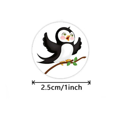 100-500pcs Cartoon Animal Stickers Teacher Reward Stickers for Kids, Party Decoration Sticker for School Classroom Home