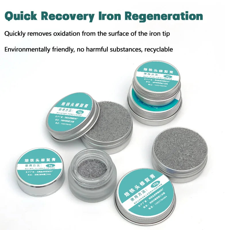 Soldering Iron Tip Refresher Non-stick Tin Solder Cream Clean Paste  Oxide Head Resurrection Paste Enhances Welding Efficiency