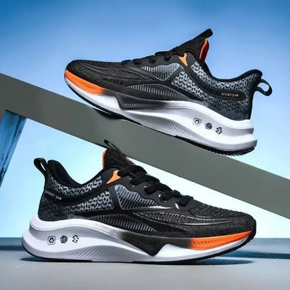 New Running Shoes Summer Tenis Masculino New Fitness Test Middle School Students Bounce Cushioning Sneakers Men's Shoes