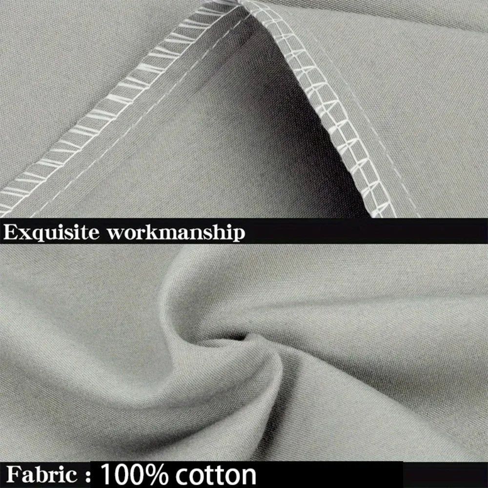 1pc 100% Cotton brushed Color block Pillowcases , Super Soft and Cozy, Wrinkle, Fade, Resistant with Envelope Closure