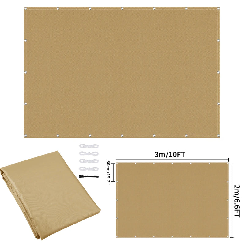 Waterproof Privacy Fence Screen Fence Covering Privacy with Grommets UV Protection Fencing Shade Cover for Outdoor Yard Backyard