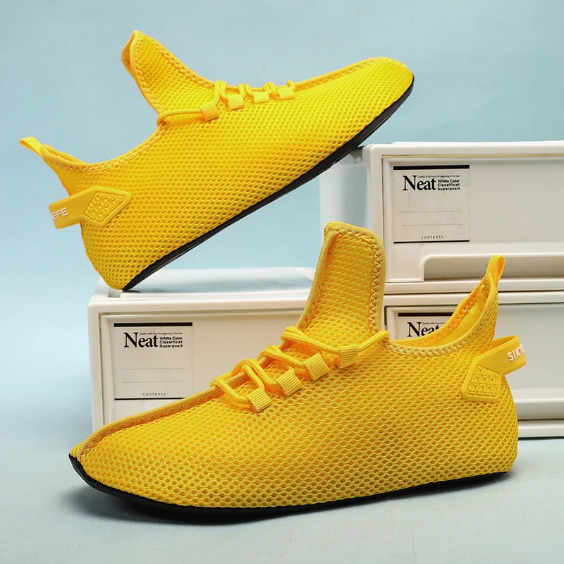 MAEDEF Mens Casual Shoes High Quality Lightweight Running Shoes Man Sneakers Lace Up Flats Shoes Male Outdoor Sports Tennis Shoe