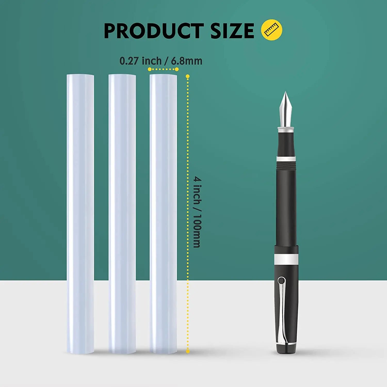 Barras de pegamento termofusible de 7 mm y 11 mm, adhesivo transparente multiusos para niños y adultos, ideal para bricolaje, sellado y reparación.