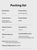 Original Lenovo LE230 New Bluetooth Earphones Wireless Headset TWS Touch Control Earbuds Hifi Headphone Waterproof Mic Earbuds