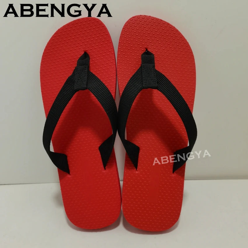 2025 Summer Hot Red Sole Flip Flops Flat Slippers For Women&Men Thick Sole Lazy Mules Casual Vacation Beach Slides Couple Shoes