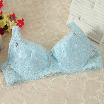 Nuevos sujetadores sexis de encaje floral para mujer, sujetador push up fino de verano, color sólido, ropa interior cómoda y transpirable, lencería de moda femenina.